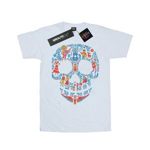 Coco Womens/Ladies Skull Cotton Boyfriend T-Shirt / White